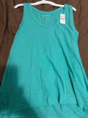 LOFT Teal Tank Top